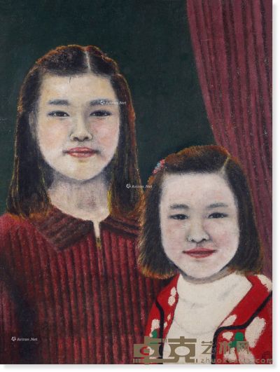 庞薰琹 人物肖像 68×45cm