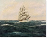 埃德蒙·沃尔茨 海上的三桅船