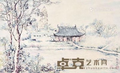 颜文樑 秋日小景 32×52cm
