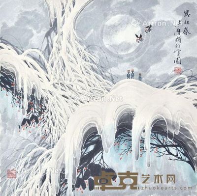 于志学 塞北春 68×68cm