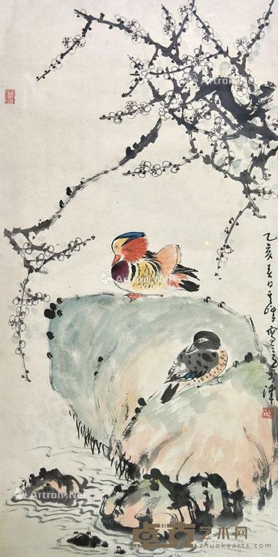 孙其峰 花鸟 102×50cm