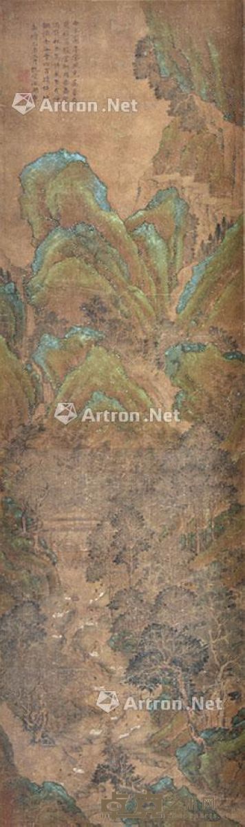 文徵明 曲水兰亭 103×31cm