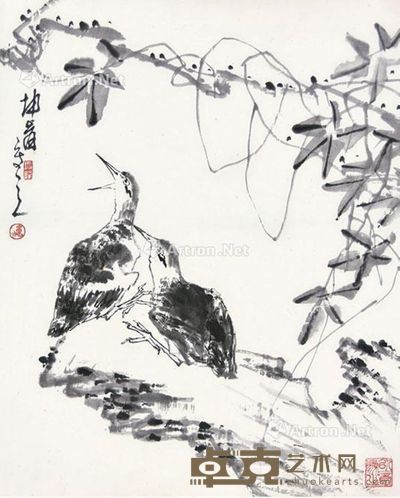 卢坤峰 双栖 65×53cm