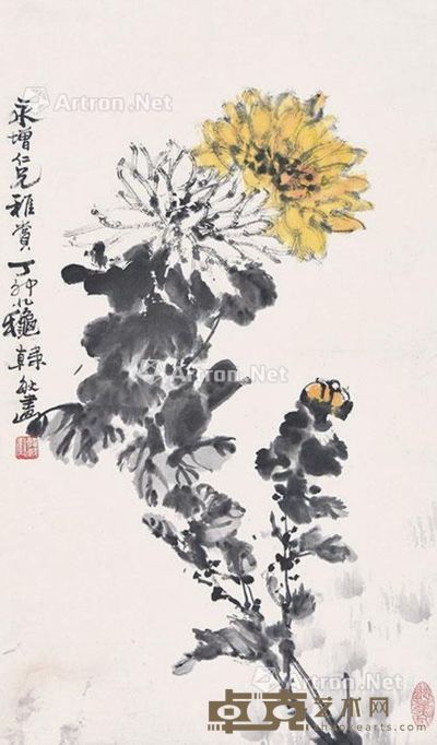 韩敏 秋菊 68×41cm