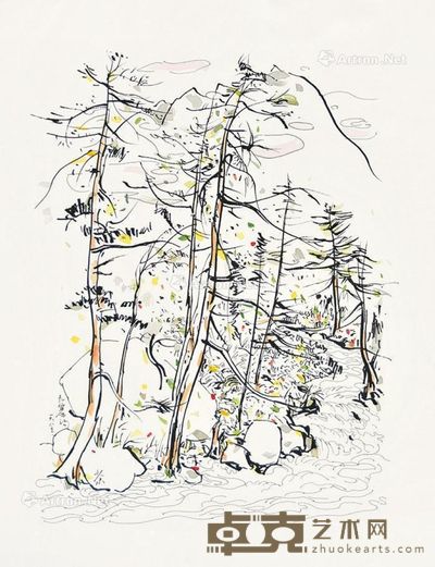 吴冠中 风景 74×52cm