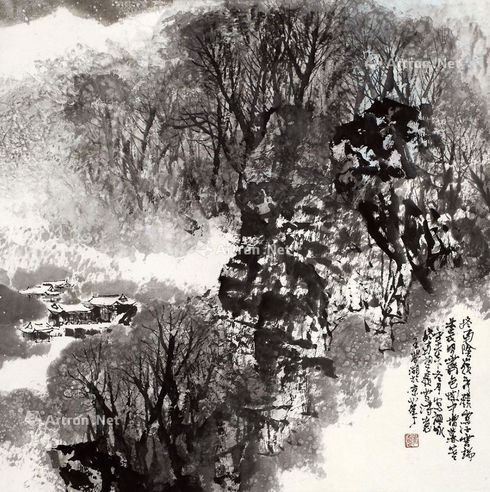 王梦湖 山水