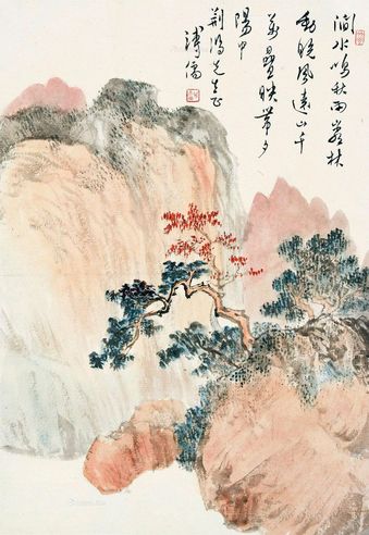 溥儒 山水