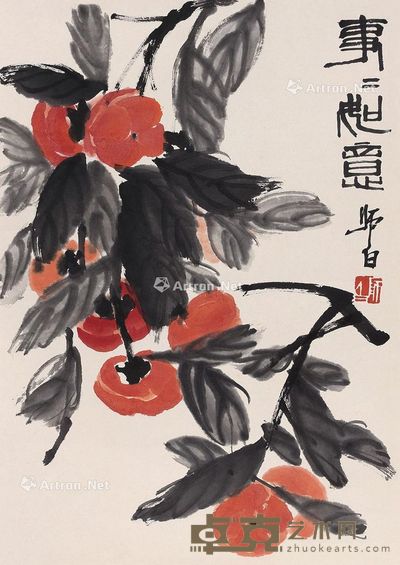 娄师白 事事如意 48×34cm