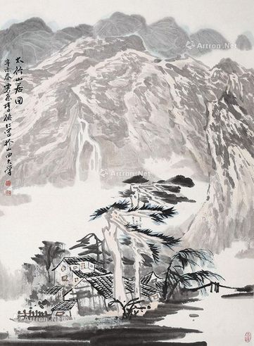 李德仁 太行山居图