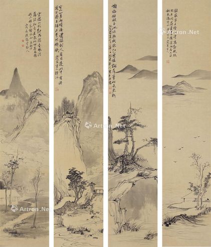 赵亭人 山水