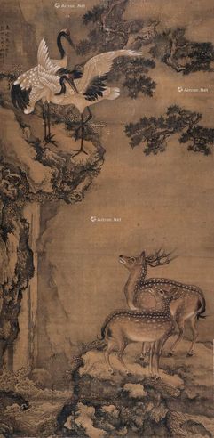 沈荃 鹿鹤同春