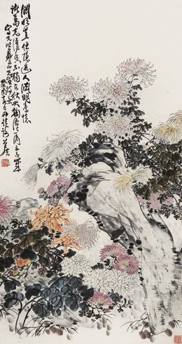 谢公展 菊石图