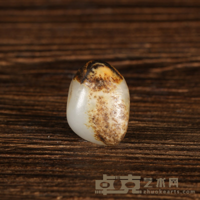 新疆和田玉籽料奇石黄鹂鸟 2.7×2.0×0.9cm