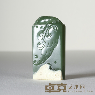 董月好 河磨玉垂雨三千 6.0×3.0×12.3cm