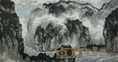 黄纯尧 三峡图 178.5×96cm