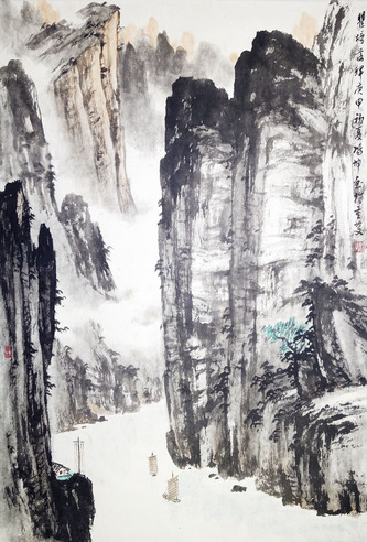 杨鸿坤 瞿塘落晖
