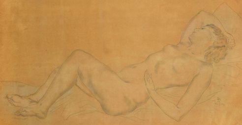 藤田嗣治 熟睡的玛德琳