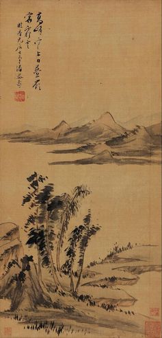 潘恭寿 仿董山水