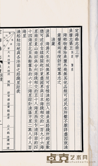民国排印本 定海县志十六卷 29×17cm