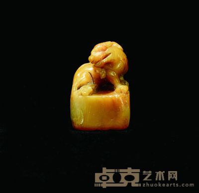 黄芙蓉石印章 3×3×4.5cm