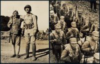 P 1940年代中国驻印军新一军与中国远征军士兵合影、中国远征军士兵行军新闻照片各一张