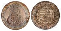 1695年神圣罗马帝国皇帝利奥波德一世像大泰勒银币一枚
