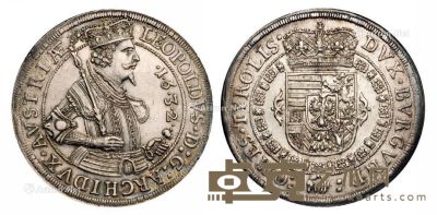 1632年奥地利国王利奥波德五世像银币一枚 --