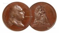 1824年波旁王朝复辟纪念铜章一枚