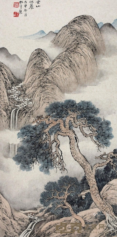 关杜平 轻舟行 68×35cm