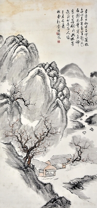 陈师曾 小景人家