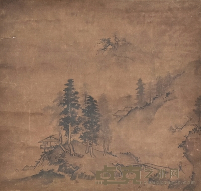 佚名 山水 38×40cm 约1.37平尺