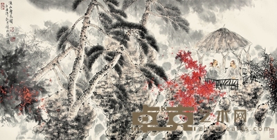 明明 溪山会友 68×136cm 约8.32平尺