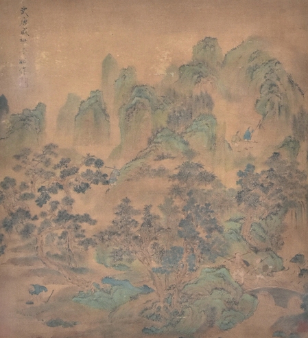 盛懋 青绿山水