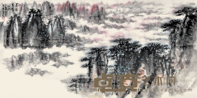 上官洪夫 山水 66×136cm 约8.08平尺