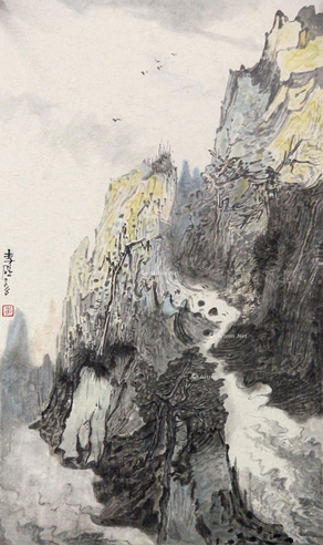 李砥     山水