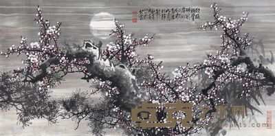 王成喜 寒梅 68×136cm