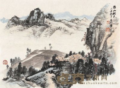 梁树年 燕山秋色 34×46cm