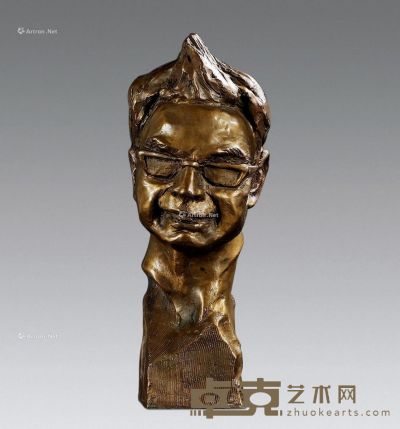 潘鹤 青年头像 铜雕塑 高33cm
