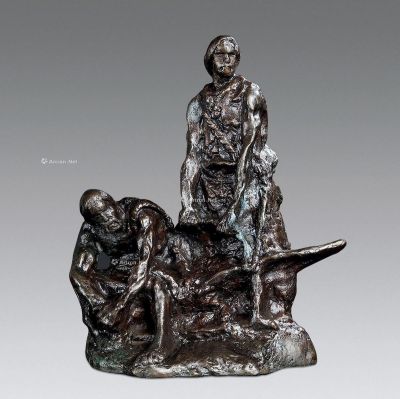潘鹤 农业文明 铜雕塑