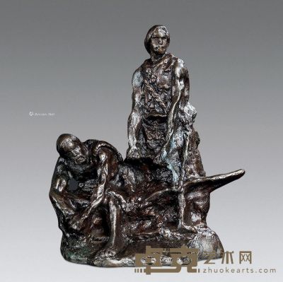 潘鹤 农业文明 铜雕塑 高30cm