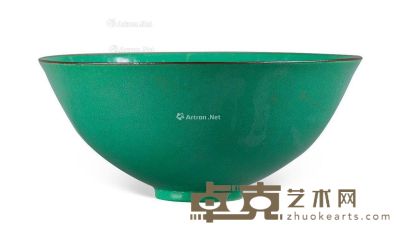 清 绿釉碗 高11.5cm