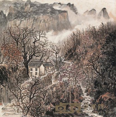 刘文东 山水 69×68cm