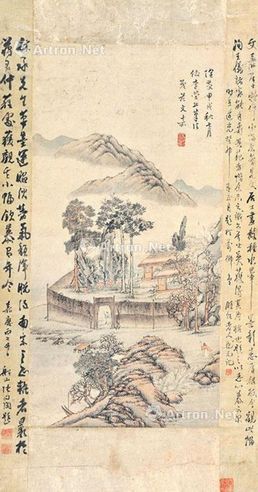 文嘉 山水