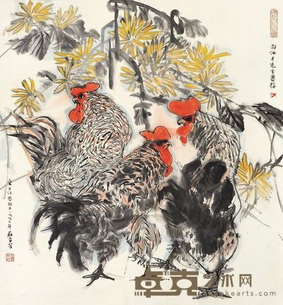 苏家芳 爱生活恋故土 83×77cm
