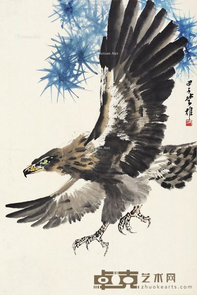 方楚雄 雄鹰 69×46cm