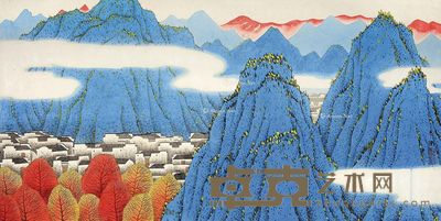 李冲 家在黄山白岳间 66×135cm