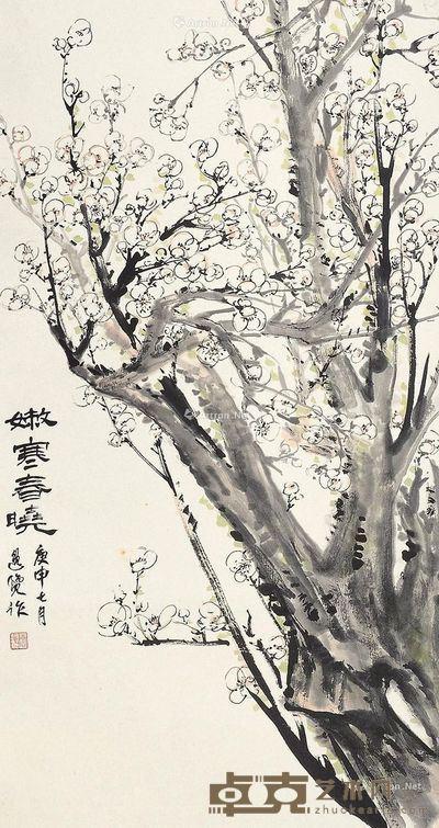 唐逸览 嫩寒春晓 88×47cm