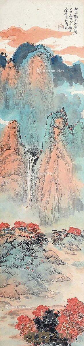 华拓 秋日艳色似春潮 132×33cm