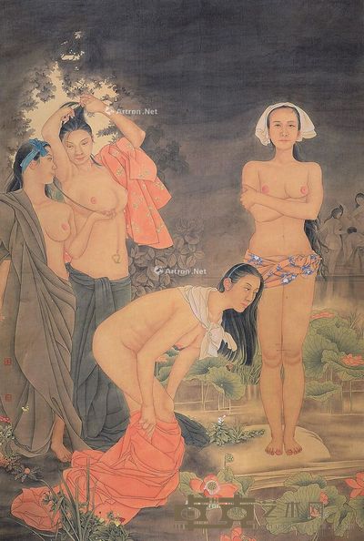 李爱国 出浴图 136×91cm