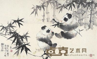 方楚雄 新竹天趣 62×107cm